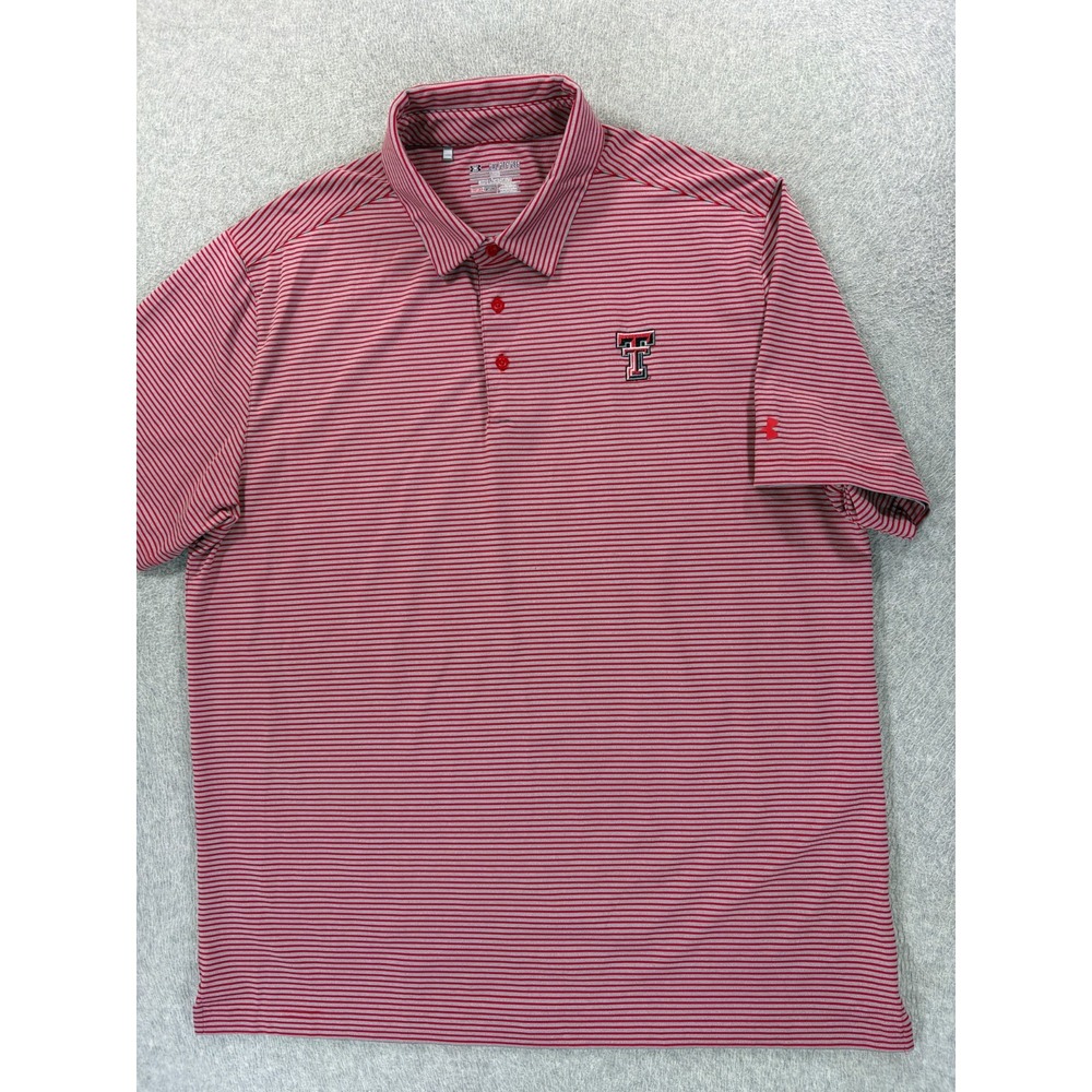 Texas Tech Red Raiders Under Armour Stitched S/S Campus Polo Shirt (Men's 2XL)
